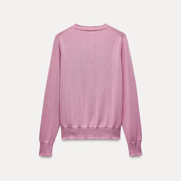 PLAIN KNIT GOLD BUTTON CARDIGAN - Picture 4 of 6